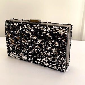 Kimichi blue Sequin Clutch. Sparkle.